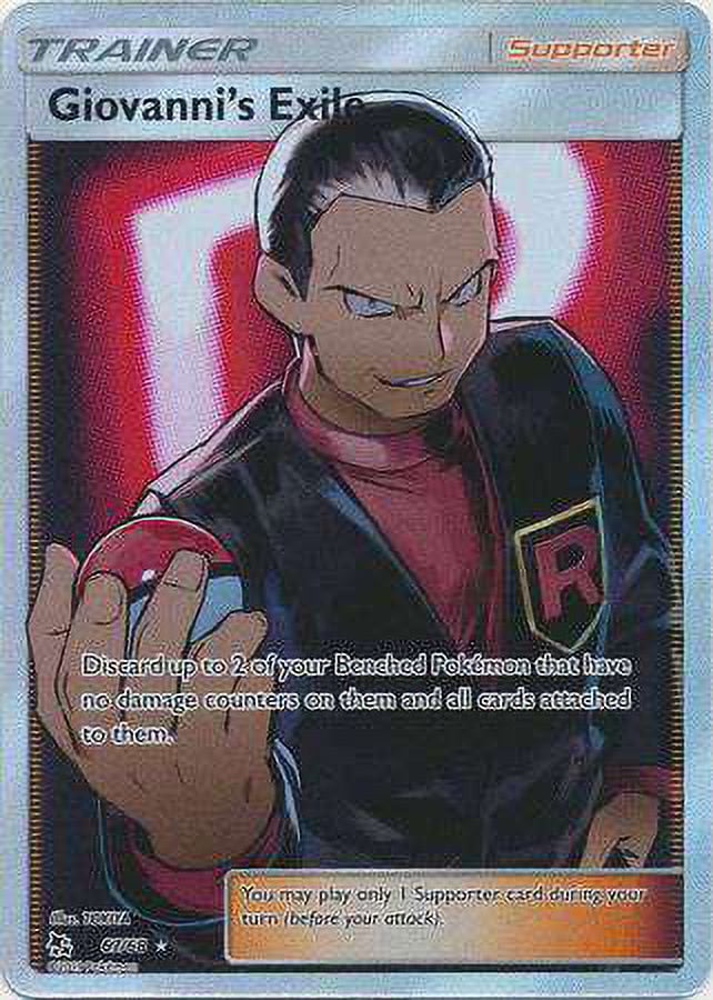 giovanni's exile pokemon card Full Art - 67/68 - Hidden Fates this card is the perfect way to showcase your collection. 2019 Pokemon Sun & Moon