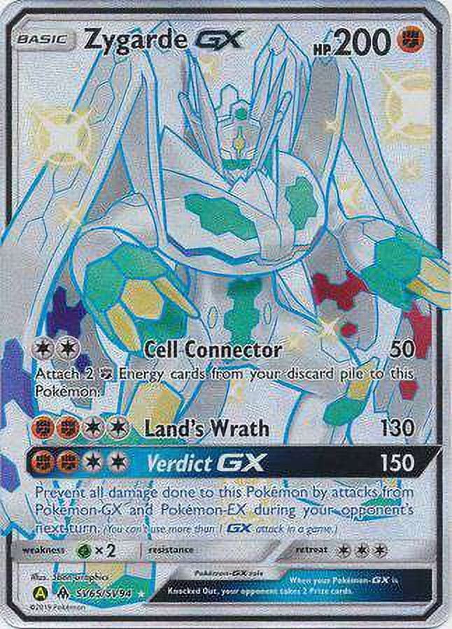 pokemon cards zygarde gx Pokemon Hidden Fates Ultra Rare Zygarde GX SV65