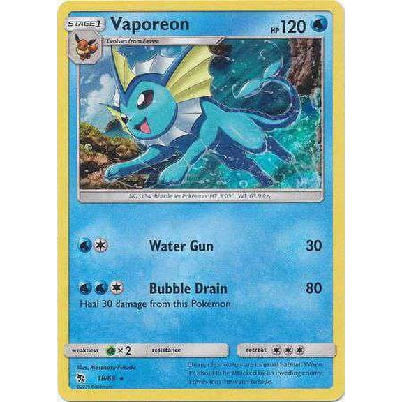 Pokemon Hidden Fates Vaporeon #18