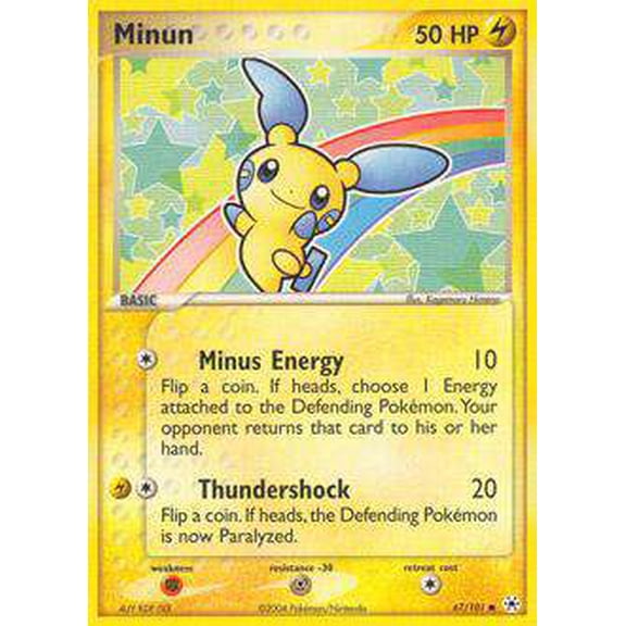 Pokemon Hidden Legends Common Minun #67