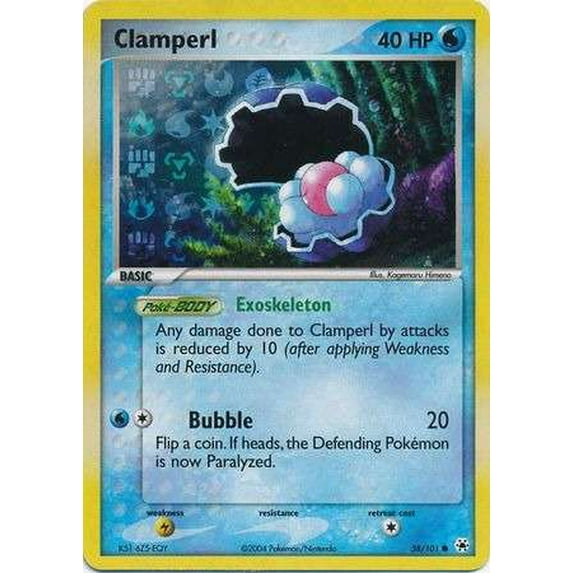 Pokemon Hidden Legends Reverse Holo Clamperl #58