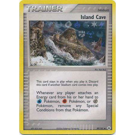 Pokemon Hidden Legends Reverse Holo Island Cave #89