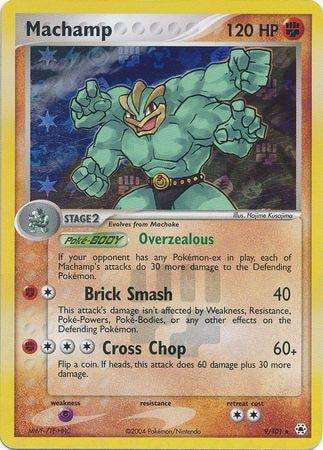 holographic machamp pokemon card Generations Holo #42/83 – Colorless Dynamite Punch (200) This Pokémon also does 50 damage to itself Pokémon TCG Machamp Base Set
