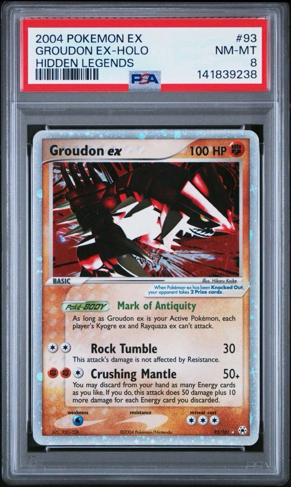 groudon ex pokemon card value - Black & White - Dark Explorers - Groudon-EX [FFF1] Massive Rend (130) Groudon ex promo 002 silver