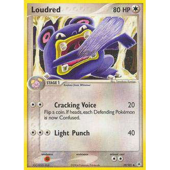 Pokemon Hidden Legends Uncommon Loudred #39