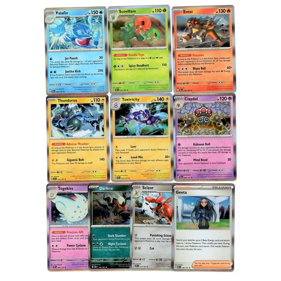 Pokemon Holo Rare Complete set of 10 - Obsidian Flames - Entei Darkrai Thundurus