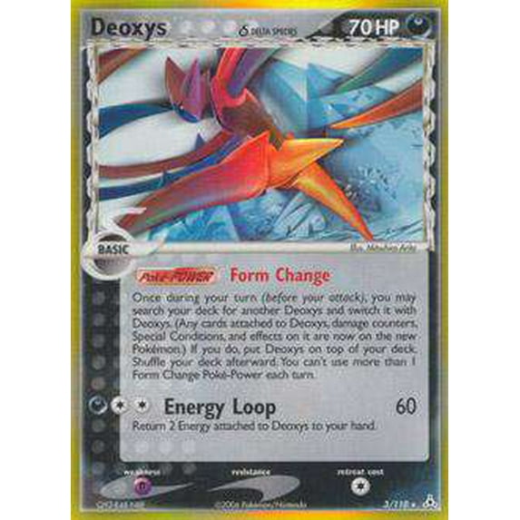 Pokemon Holon Phantoms Holo Rare Deoxys (Attack) (Delta Species) #3