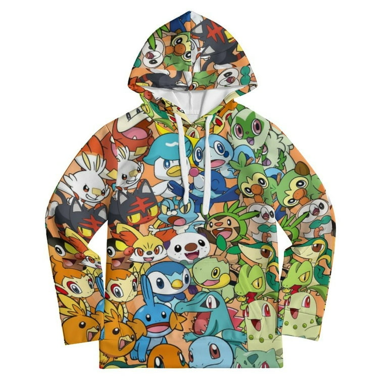 Pokemon Hoodie for Kids Teens S Pullover Sweatshirt Pokemon Merch