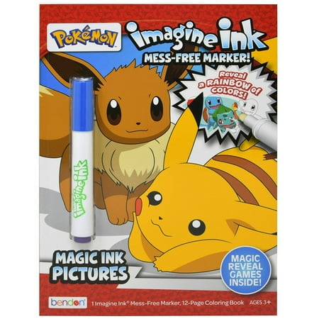 Pokemon Imagine Ink Magic Ink Coloring Book (Value)