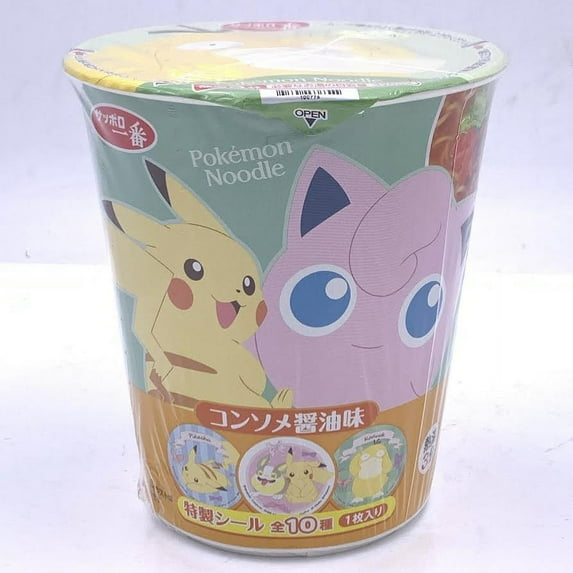 Pokemon Instant Ramen Noodle - Consomme Soy Sauce Flavor 64g宠物小精灵杯面清汤酱油味