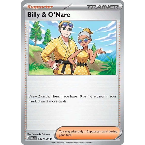 Pokemon Journey Together Common Billy & O'Nare #142