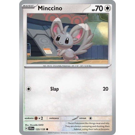 Pokemon Journey Together Common Minnccino #125
