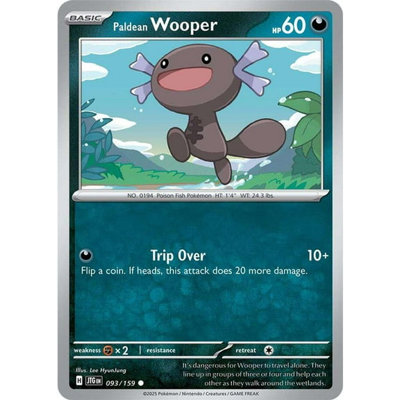 Pokemon Journey Together Common Paldean Wooper #93