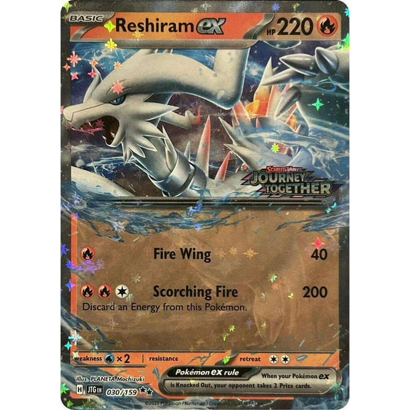 Pokemon Journey Together Double Rare Reshiram ex #30 [Journey Together Stamp]