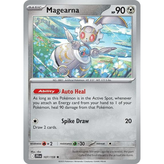 Pokemon Journey Together Holo Rare Magearna #107