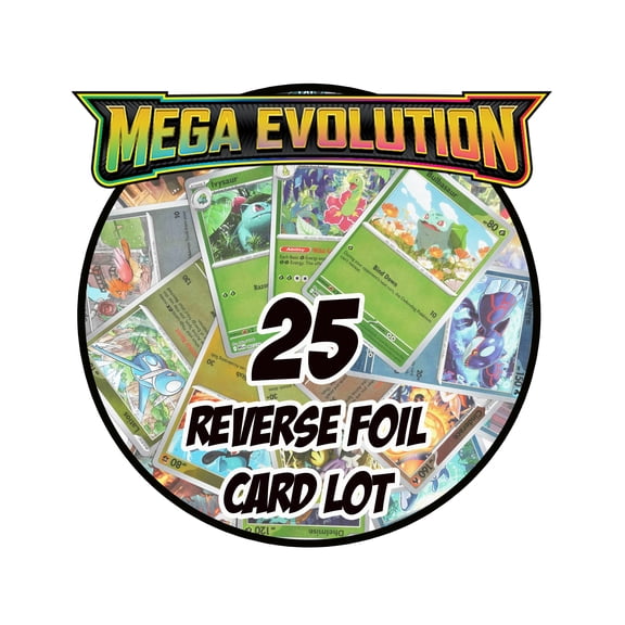 Pokemon - Mega Evolution ME1 - 25 Reverse Foil Card Lot - No Duplicates x25