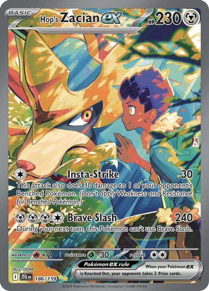 Pokemon Journey Together Special Illustration Rare Hop's Zacian ex