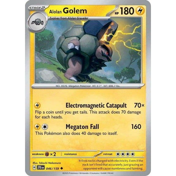 Pokemon Journey Together Uncommon Alolan Golem #46