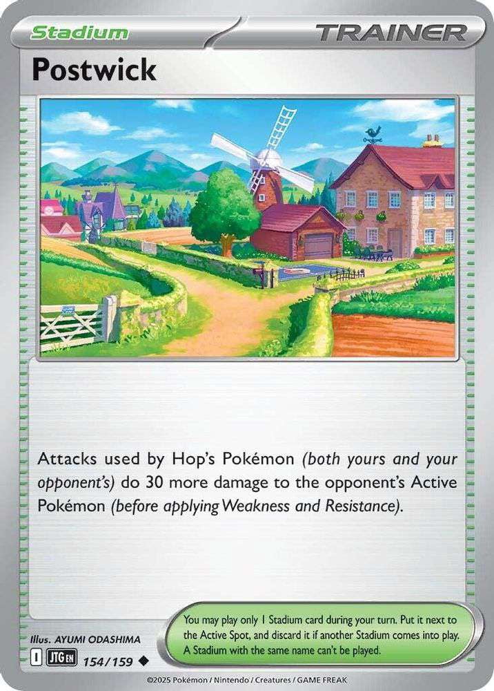 Postwick Pokemon Journey Together Uncommon Postwick #154 - Walmart.com