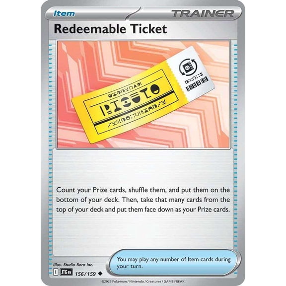 Pokemon Journey Together Uncommon Redeemable Ticket #156