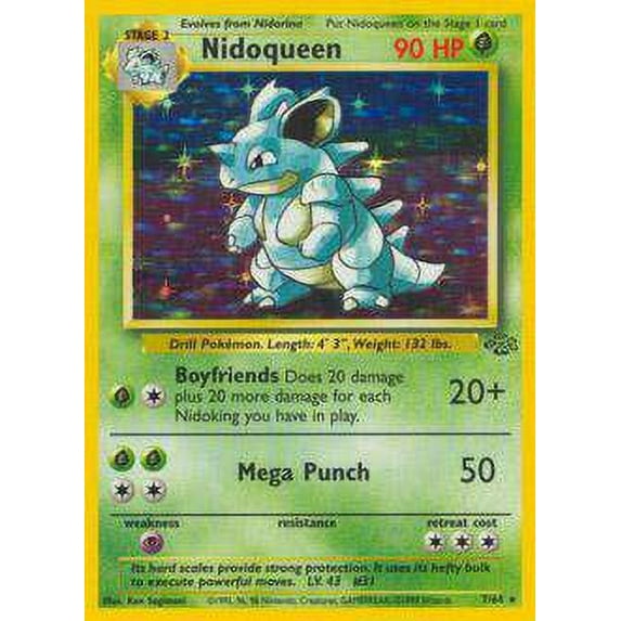 Pokemon Jungle Holo Rare Rare Holo Nidoqueen #7