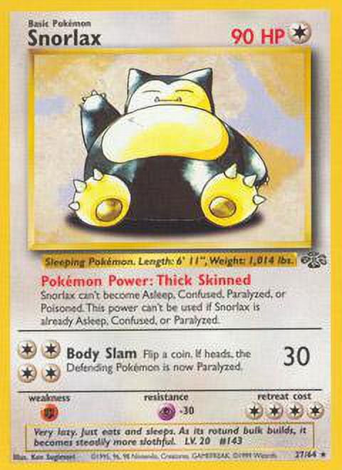 カビゴン　ジャングル　Snorlax　Jungle Pokemon Jungle Snorlax #27 - Walmart.com