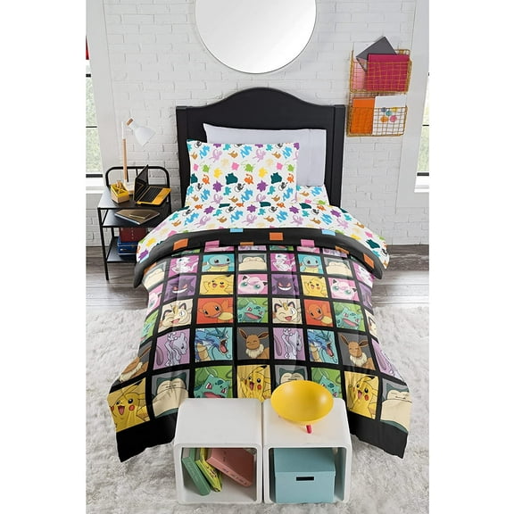 Pokemon Kanto Favorites Twin Bed in a Bag Set