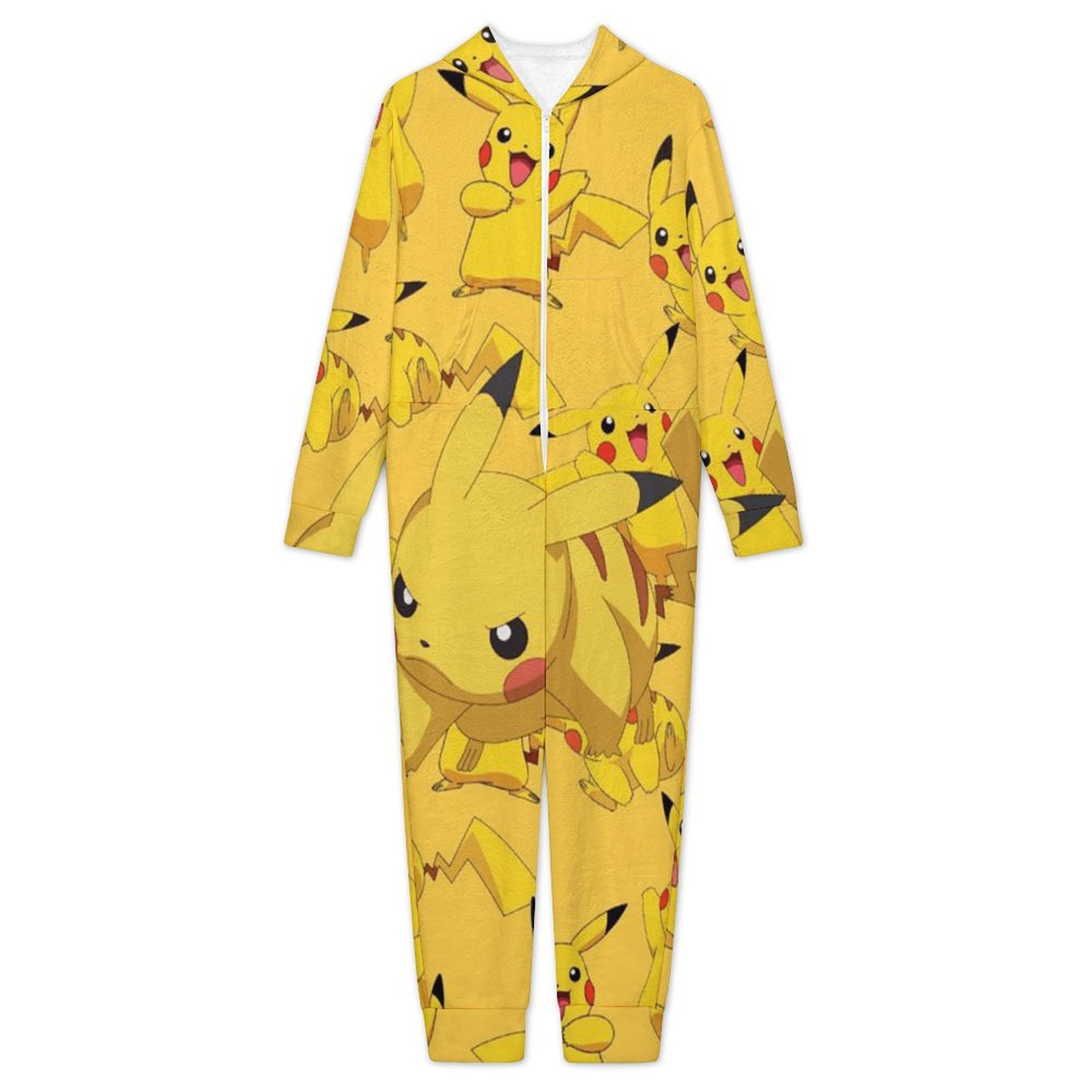 Pokemon Kids Cartoon One-piece Pajamas Winter Warm Home Pajamas