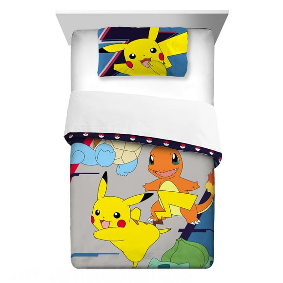 Pokemon Kids Comforter Set, 2-Piece, Twin/Full, Reversible