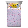 thumbnail image 1 of Pokemon Kids Full Sheet Set, Gaming Bedding, Purple and Pink, 1 of 6