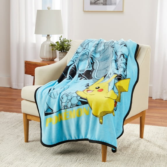 Pokemon Kids Silky Soft Plush Throw, 40 x 50