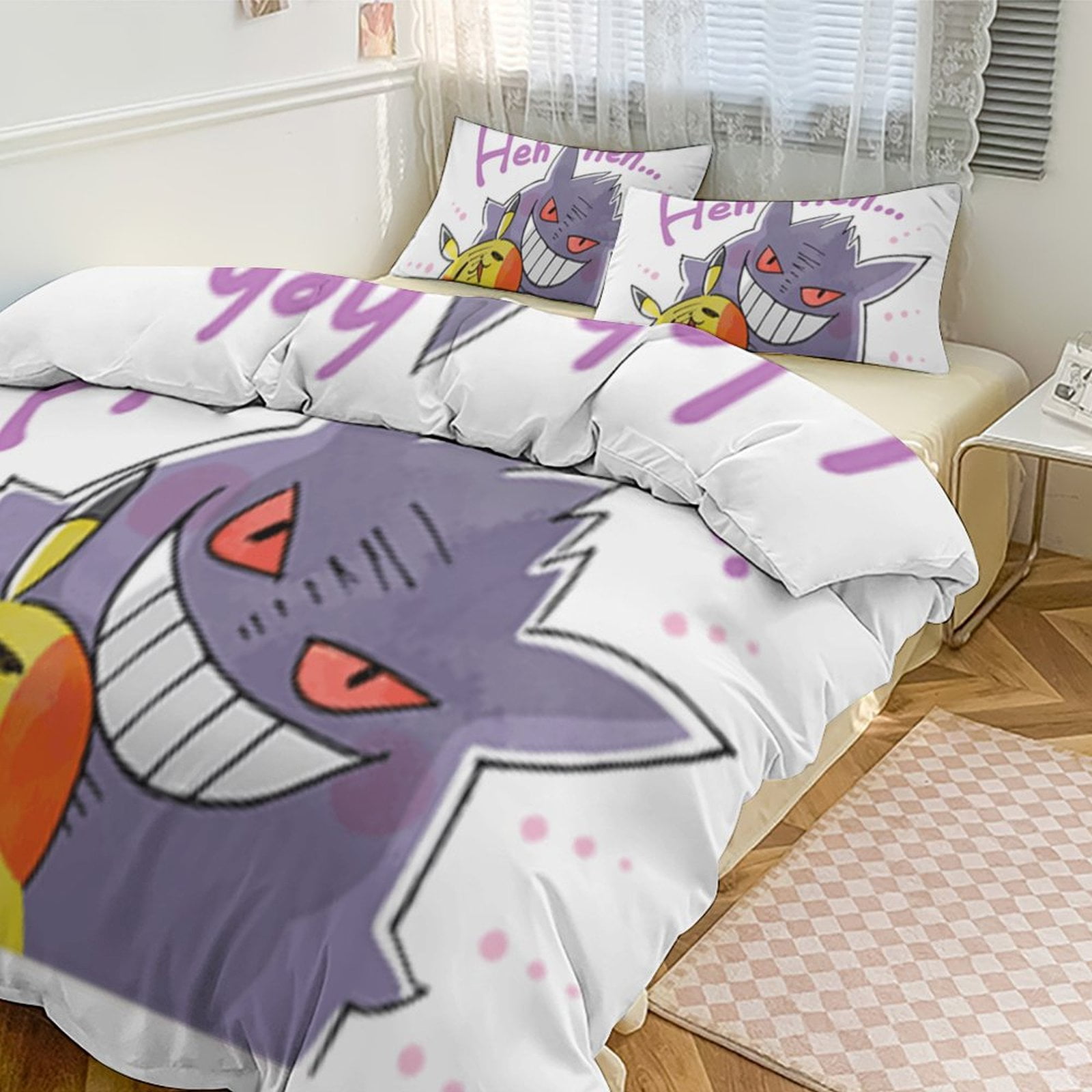 Pokémon Twin Sized Bed in a Bag Set, Pikachu and Eevee theme, Coordina
