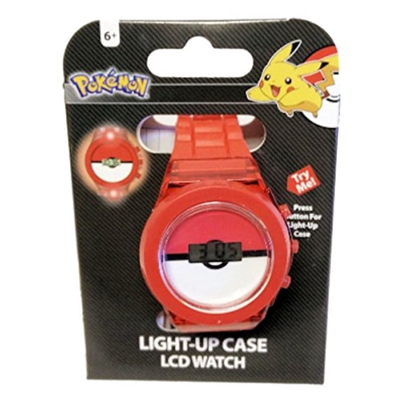 Pokemon Kids Watch Pokeball Red Strap