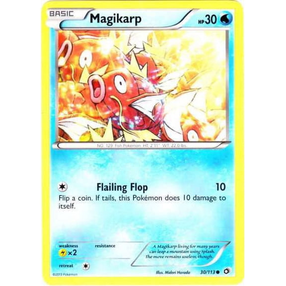 Pokemon Legendary Treasures Common Magikarp #30