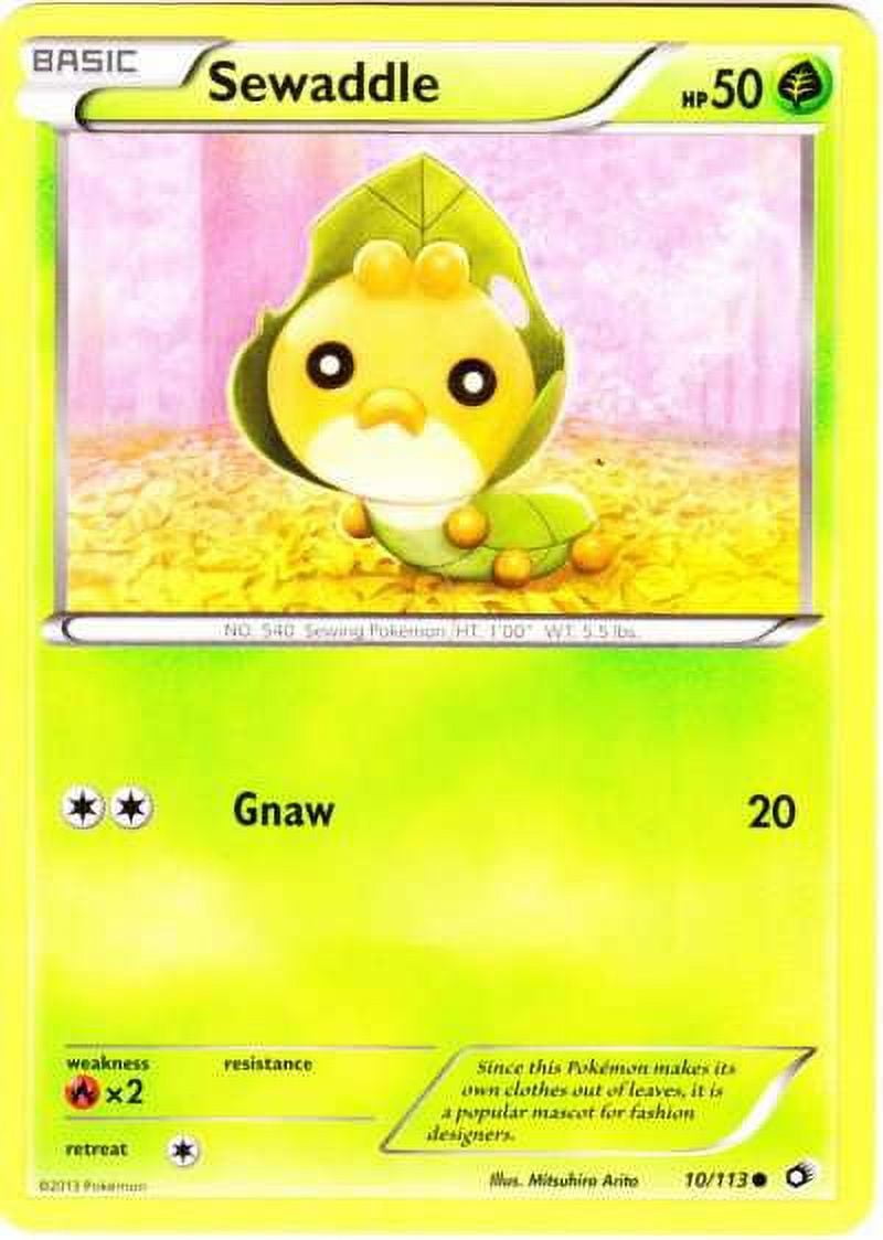 sewaddle pokemon card Pokemon Legendary Treasures Common Sewaddle #10