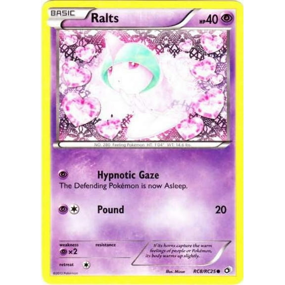 Pokemon Legendary Treasures Radiant Collection Common Ralts RC8