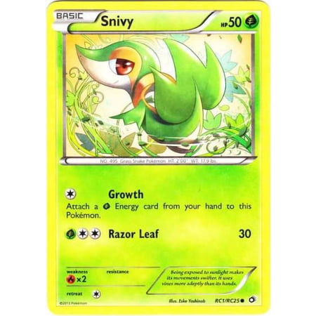 Pokemon Legendary Treasures Radiant Collection Common Snivy RC1