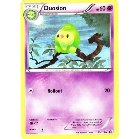 Pokemon Legendary Treasures Uncommon Duosion #75