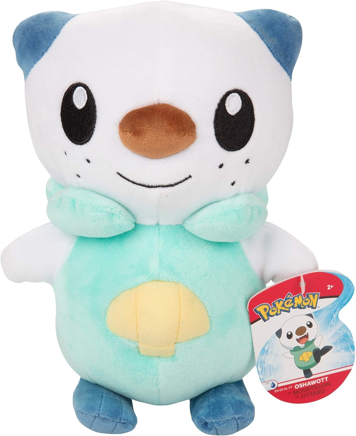 Pokemon Legends: Arceus 8" Oshawott Plush - Generation 5 Starter Figure - Officially Licensed - Soft Stuffed Animal Toy - Gift for Kids, Boys, Girls - 2+