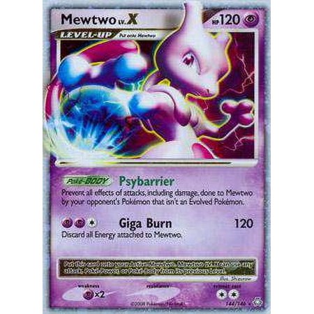 Pokemon Legends Awakened Ultra Rare Mewtwo LV.X #144 (Lightly Played)