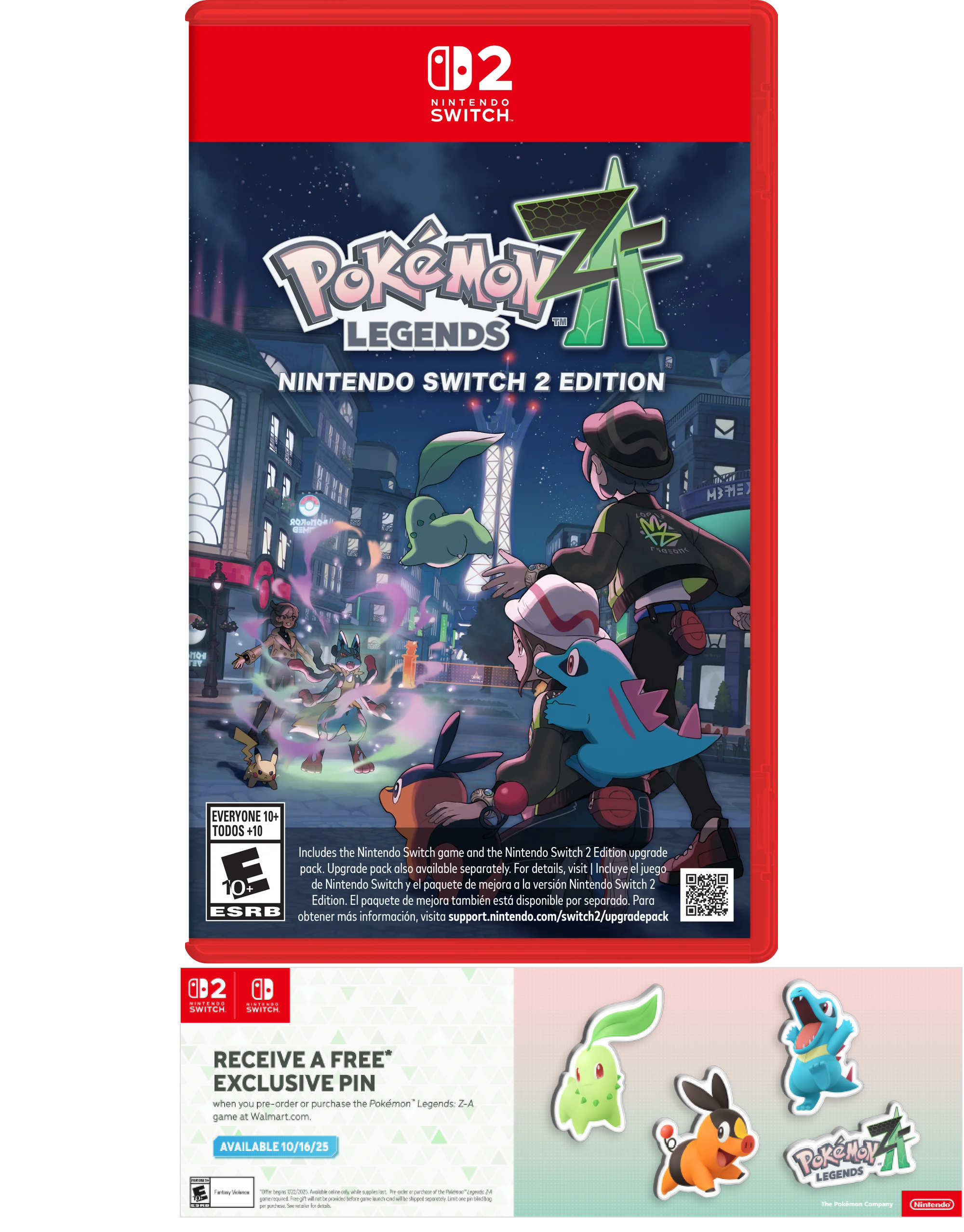 Pokemon Legends Z-A, Nintendo Switch 2 Exclusive Mystery Pin