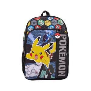 Mochila de 17" de Pokémon con luz, negra