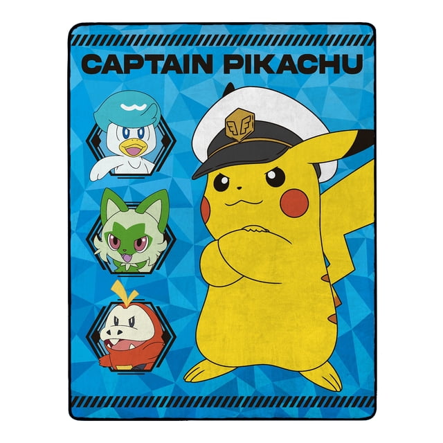 Pokemon Lightning Captain Silk Touch Throw Blanket for Kids, 46x60 inches