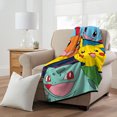 thumbnail image 1 of Pokemon Lightweight Micro Raschel Throws, 46” x 60”, 1 of 2