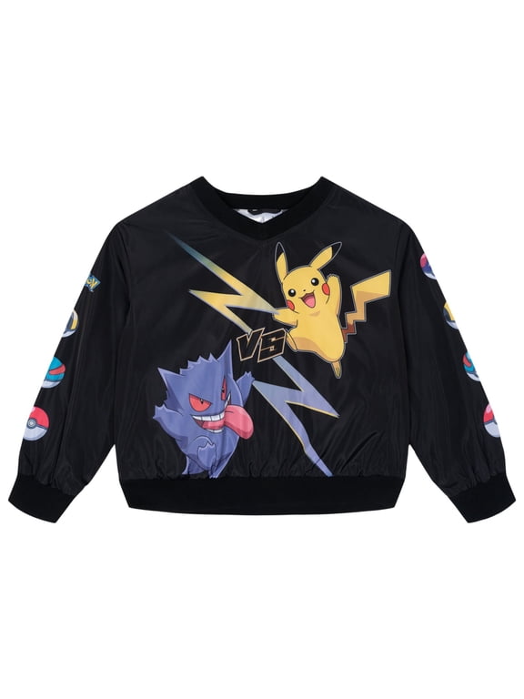 Pokemon Little Boys' Bomber Jacket Black
