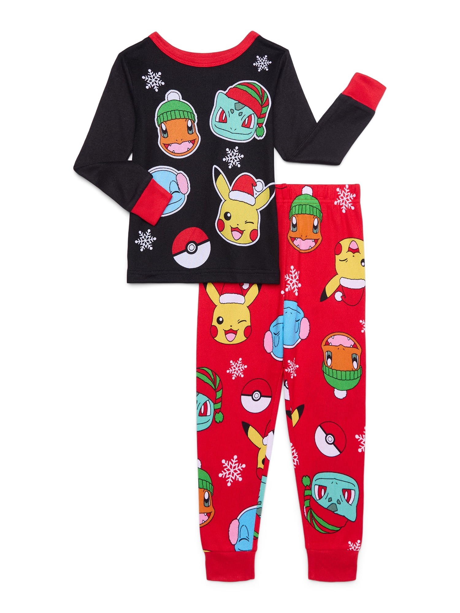 Pokémon Boys Christmas Long-Sleeve Top & Pants Pajama Set, 2-Piece, Sizes 4-10