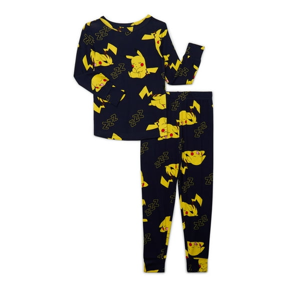 Pokemon Boys Top and Pants Pajama Set, 2-Piece, Sizes 4-10