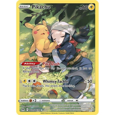 Pokemon Lost Origin Ultra Rare Pikachu TG05 (Trainer Gallery)