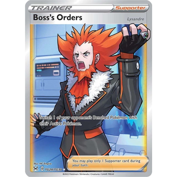 Pokemon Lost Origin Ultra Rare Boss's Orders TG24 (Full Art)