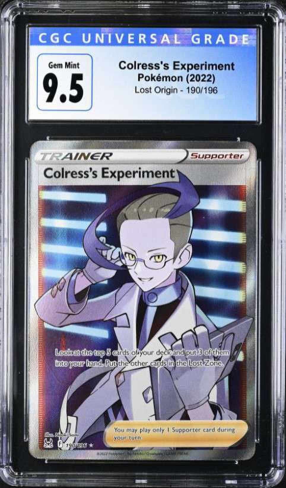colress pokemon cards - Colress's Experiment 205/196 Lost Origin - Full Art Trainer Put the other cards in the Lost Zone Pokemon Lost Origin Ultra Rare
